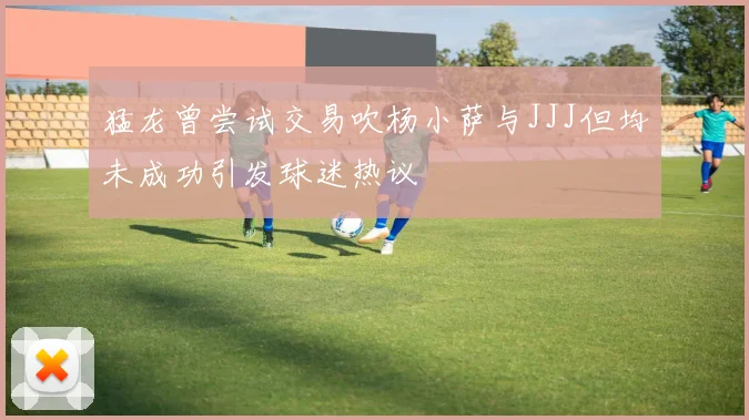 猛龙曾尝试交易吹杨小萨与JJJ但均未成功引发球迷热议